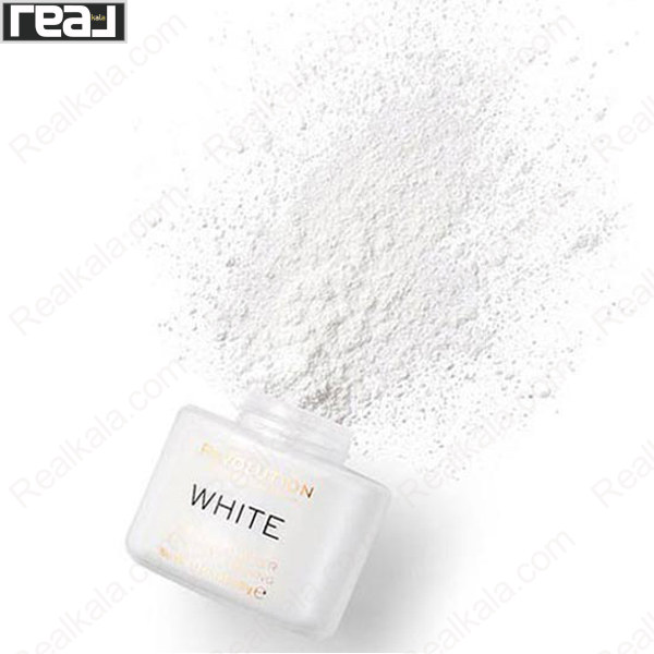 پودر تثبیت کننده (پودر بیک) رولوشن مدل وایت Revolution Baking Powder White 32g