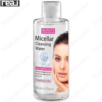 تصویر  میسلار واتر بیوتی فرمولا مناسب پوست حساس Beauty Formulas Micellar Cleaning Water For Sensitive Skin 200ml