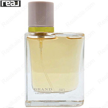 ادکلن برند کالکشن کد 246 باربری هر زنانه با طراحی شیشه و مایع شفاف با درپوش صورتی روشن