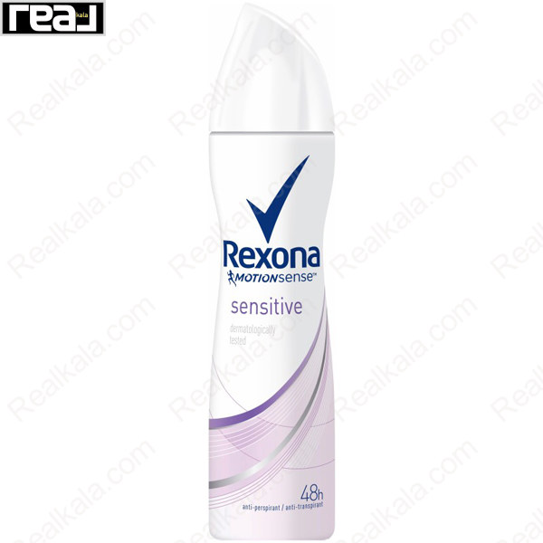 تصویر  اسپری بدن رکسونا زنانه مدل سنسیتیو Rexona Sensitive Body Spray