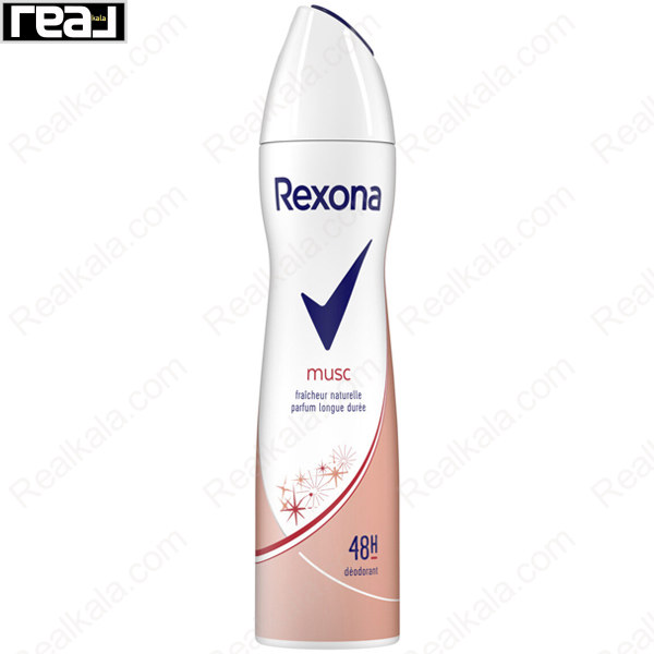 اسپری ضد تعریق رکسونا زنانه Musc با رایحه ملایم و جذاب مشک