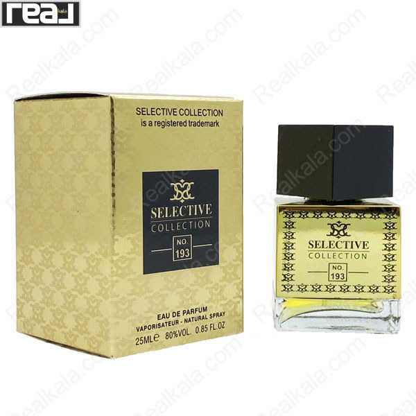بطری و جعبه ادکلن سلکتیو کالکشن کد 193 زنانه ایو سن لورن مجستیک رز با طراحی مشکی–طلایی