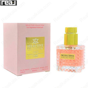 بطری و جعبه ادکلن سلکتیو کالکشن کد 190 زنانه Valentino Donna با طراحی صورتی–طلایی