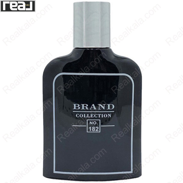 ادکلن برند کالکشن کد 182 جگوار بلک مردانه با شیشه مشکی براق و درب نقره‌ای