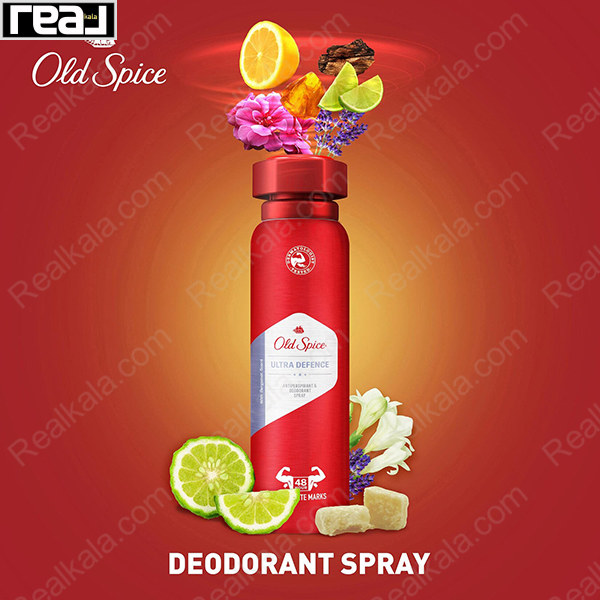 اسپری ضد تعریق الد اسپایس Ultra Defence با رایحه مرکباتی و معطر