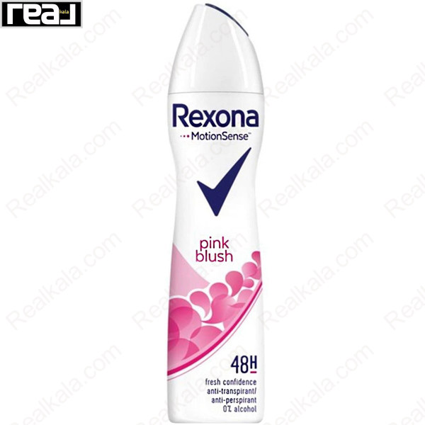 اسپری ضد تعریق رکسونا زنانه Pink Blush با رایحه گل‌های بهاری