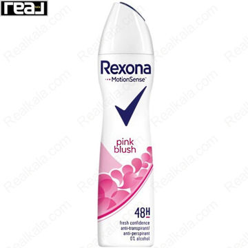 اسپری ضد تعریق رکسونا زنانه Pink Blush با رایحه گل‌های بهاری