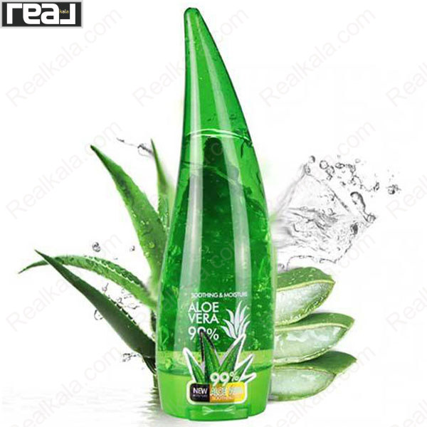 ژل آلوئه ورا 99 درصد آبرسان و تسکین دهنده پوست مناسب صورت و بدن با جذب سریع و بافت سبک