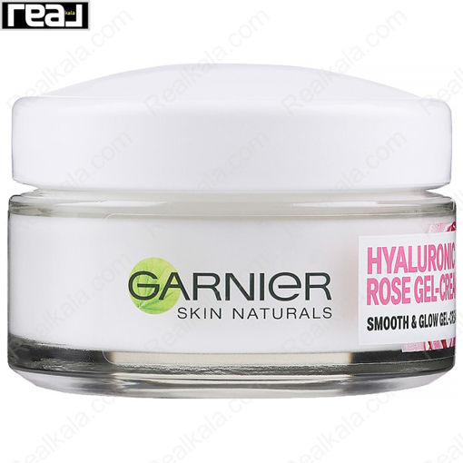 ژل کرم آبرسان عصاره گل رز گارنیر مناسب انواع پوست Garnier Hyaluronic Rose Gel Cream 50ml