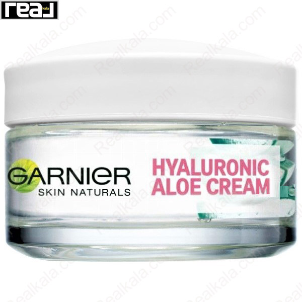 تصویر  کرم آبرسان آلوئه ورا گارنیر مناسب پوست خشک و حساس Garnier Hyaluronic Aloe Cream 50ml