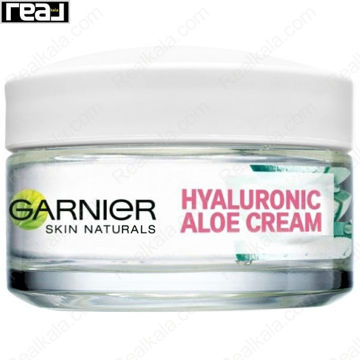 تصویر  کرم آبرسان آلوئه ورا گارنیر مناسب پوست خشک و حساس Garnier Hyaluronic Aloe Cream 50ml