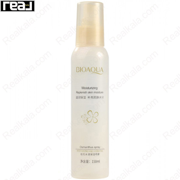 اسپری آبرسان صورت بیوآکوا مدل Osmanthus Spray با بافت سبک، مناسب آبرسانی و طراوت‌بخشی پوست