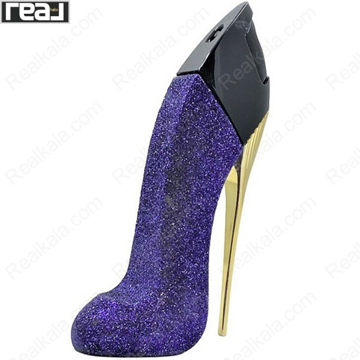 ادکلن برند کالکشن کد 124 کارولینا هررا گود گرل گلیتر زنانه با شیشه کفش پاشنه‌بلند براق و درخشان