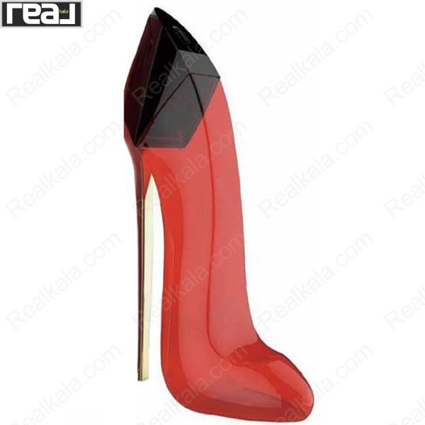 ادکلن برند کالکشن کد 125 کارولینا هررا گود گرل قرمز زنانه با شیشه کفش پاشنه‌بلند قرمز و طراحی لوکس