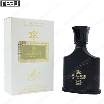 بطری مشکی با لیبل طلایی و جعبه سفید–طلایی؛ ادکلن سلکتیو کالکشن گرین آیریش توید مردانه کد 127