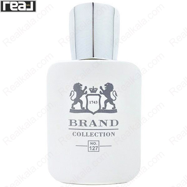 ادکلن برند کالکشن کد 127 گالووی مردانه با طراحی شیشه سفید و درپوش نقره‌ای