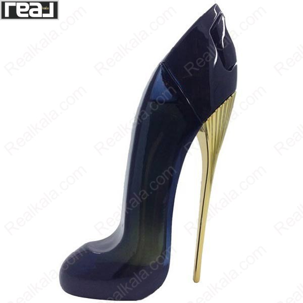 ادکلن برند کالکشن کد 126 کارولینا هررا گود گرل زنانه با شیشه مشکی-طلایی به شکل کفش پاشنه‌بلند