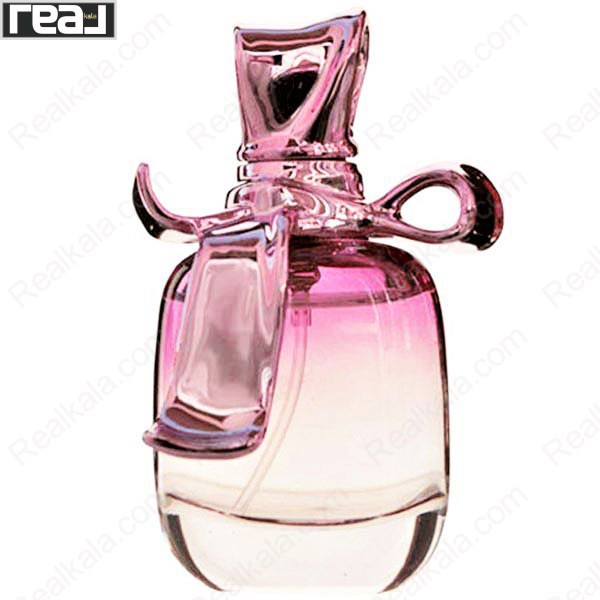 ادکلن برند کالکشن کد 062 ریچی ریچی زنانه با شیشه صورتی-قرمز و درب روبان‌مانند