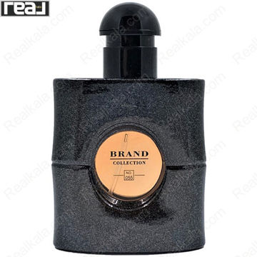ادکلن برند کالکشن کد 055 بلک اپیوم زنانه با شیشه مشکی‑براق و طراحی مینیمال