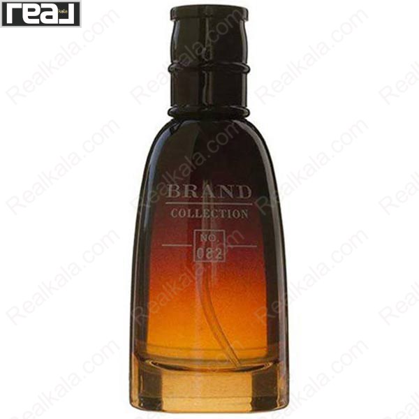 ادکلن برند کالکشن کد 082 دیور فارنهایت مردانه با شیشه کلاسیک و طراحی شفاف-تیره