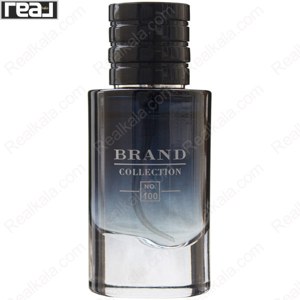 ادکلن برند کالکشن کد 100 دیور ساواج مردانه با شیشه کلاسیک تیره و درب فلزی