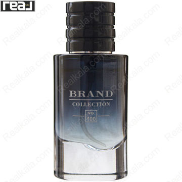 ادکلن برند کالکشن کد 100 دیور ساواج مردانه با شیشه کلاسیک تیره و درب فلزی
