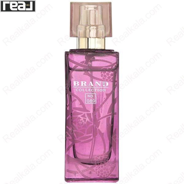 ادکلن برند کالکشن کد 089 لالیک آمیتیس زنانه با شیشه بنفش شفاف و طراحی ظریف