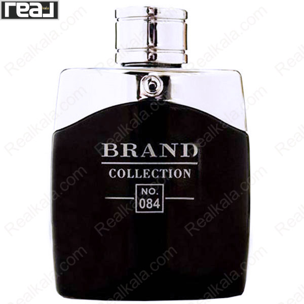 ادکلن برند کالکشن کد 084 مون بلان لجند مردانه با شیشه مشکی براق و طراحی ساده