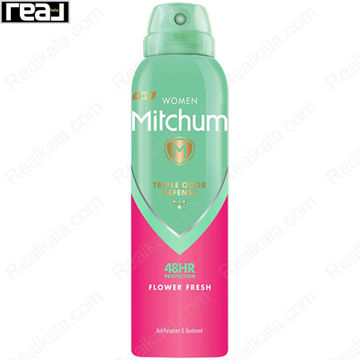 تصویر  اسپری زنانه میچام مدل فلاور فرش Mitchum Deodorant Spray Flower Fresh 150ml