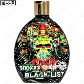 لوسیون سولار Ed Hardy مدل Blacklist 500XXX با طرح جمجمه