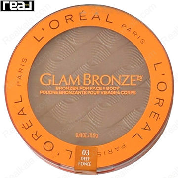 پودر برنزر لورال Glam Bronze شماره 03 Deep برای صورت و بدن