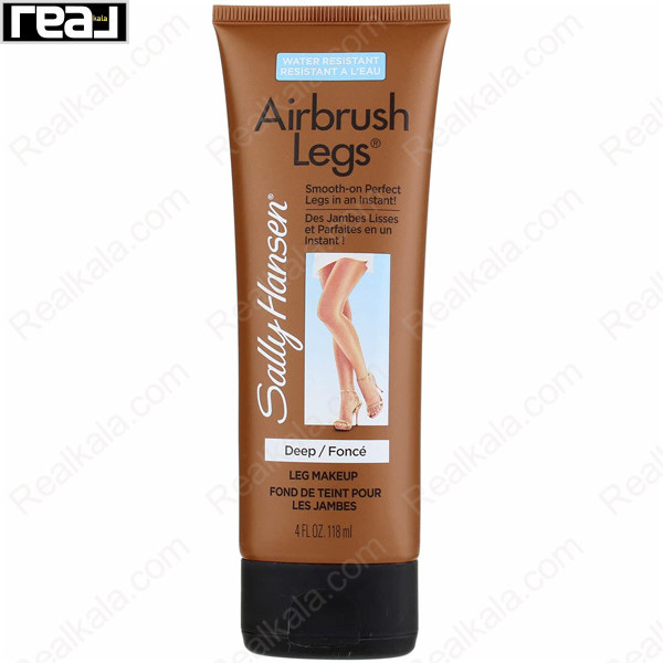کرم آرایش پا سالی هنسن مدل Airbrush Legs رنگ Deep نمای جلو