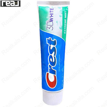 تصویر  خمیر دندان کرست مدل سفید کننده حاوی نعناع Crest 3D White Toothpaste Extreme Mint