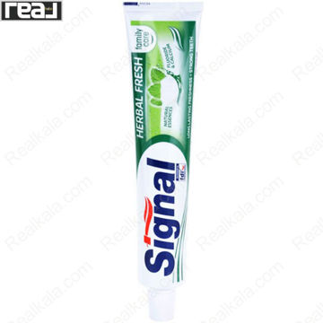تصویر  خمیر دندان سیگنال مدل هربال فرش Signal Herbal Fresh Toothpaste 75ml