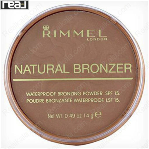 پودر برنزه کننده ضد آب مارک ریمل شماره 027 Rimmel London Natural Bronzer WaterProof Bronzing Powder