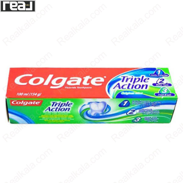 تصویر  خمیر دندان کلگیت سه کاره Colgate Triple Action Toothpaste