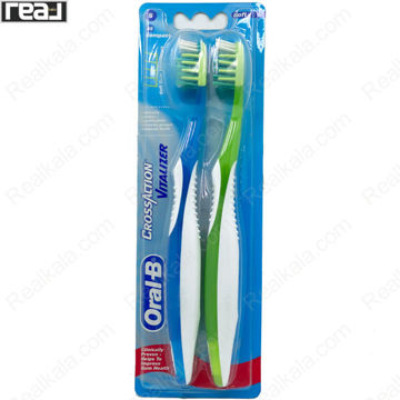 مسواک Oral‑B CrossAction Vitalizer نرم بسته 2 عددی