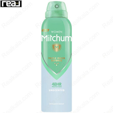 تصویر  اسپری زنانه میچام مدل آنسکنتد Mitchum Deodorant Spray Unscented 150ml