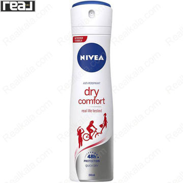 تصویر  اسپری زنانه نیوا مدل درای کامفورت Nivea Women Dry Comfort Spray Deodorant 150ml