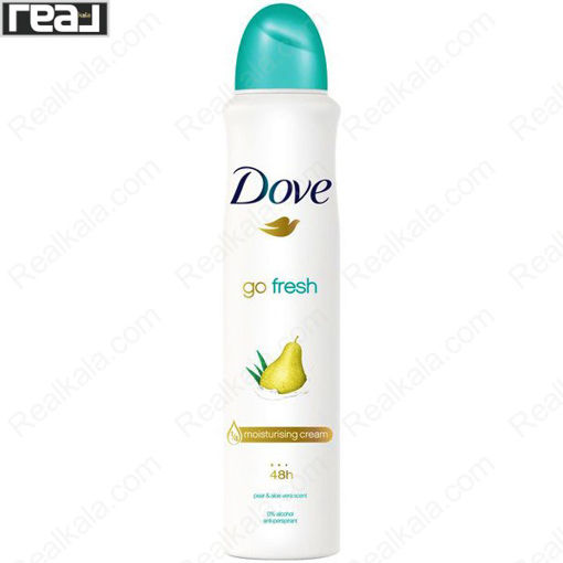 اسپری ضد تعریق زنانه داو مدل گلابی و آلوئه ورا Dove Pear & Aloe Vera Antiperspirant Spray 250ml