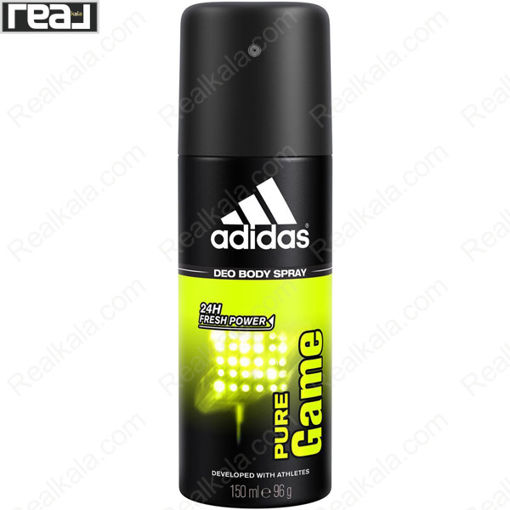 اسپری مردانه آدیداس مدل پیور گیم Adidas Pure Game Deodorant Spray For Men