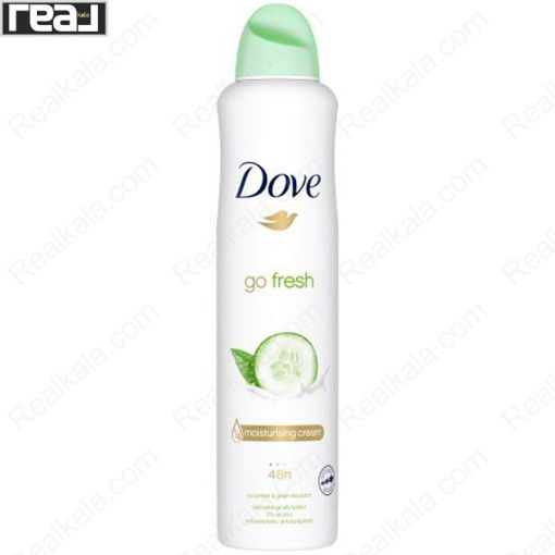 اسپری ضد تعریق زنانه داو مدل خیار و چای سبز Dove Cucumber & Green Tea Antiperspirant Spray 250ml