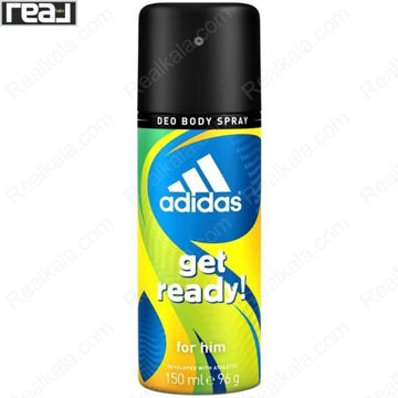 تصویر  اسپری مردانه آدیداس مدل گت ردی Adidas Get Ready Deodorant Spray For Men