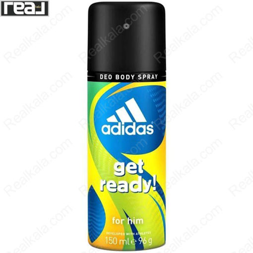 اسپری مردانه آدیداس مدل گت ردی Adidas Get Ready Deodorant Spray For Men