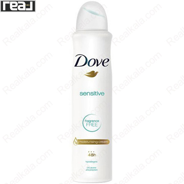 اسپری ضد تعریق زنانه داو مدل سنسیتسو Dove Sensitive Fragrance-Free Antiperspirant Spray 250ml