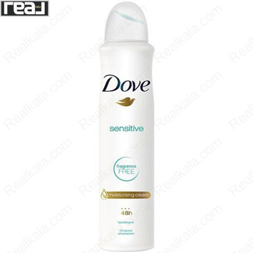 اسپری ضد تعریق زنانه داو مدل بدون بو ضد حساسیت Dove Sensitive Fragrance Free Antiperspirant Spray 250ml