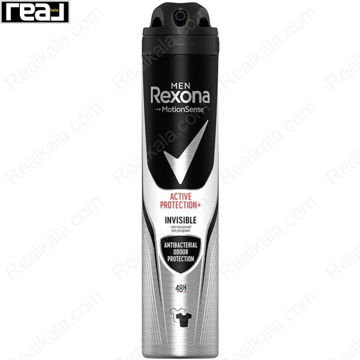 اسپری ضد تعریق رکسونا مردانه Active Protection Invisible با فناوری نامرئی