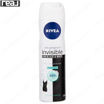 تصویر  اسپری زنانه نیوا مدل اینویزیبل فرش میست Nivea Invisible Fresh Mist Anti Perspirant Spray 48h 150ml