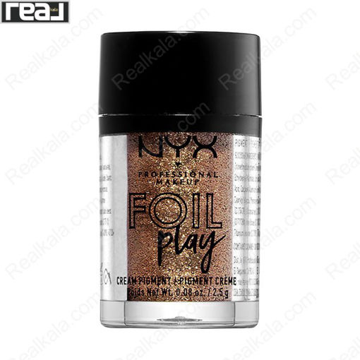 سایه پودری فویل پلی نیکس قهوه ای مسی شماره 11 Nyx Foil Play Cream Pigment