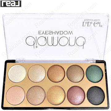 تصویر  پالت سایه چشم 10 رنگ دودو گرل مدل دیاموند شماره 03 DoDo Girl Eyeshadow Diamond Palette